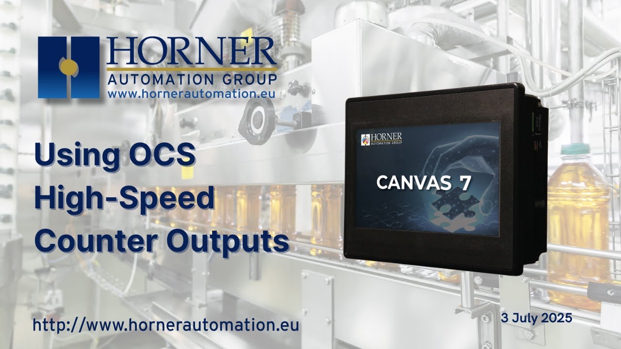 Using OCS High Speed Counter Outputs