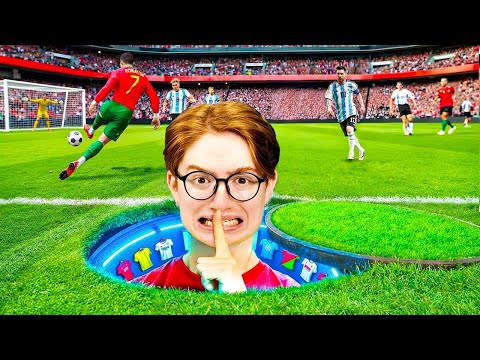 VI BYGGDE HEMLIGA FOTBOLLSPLANER FÖR ATT TRÄFFA RONALDO & MESSI!