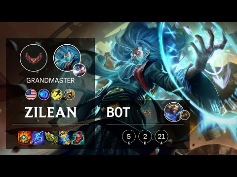 Zilean Bot vs Ezreal - NA Grandmaster Patch 12.5