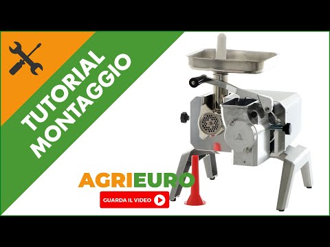 Tritacarne TRE SPADE: montaggio