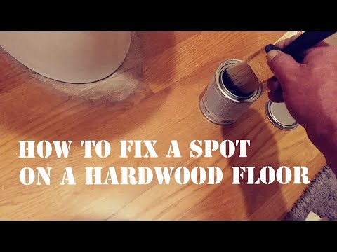 How to fix a spot on a hardwood floor