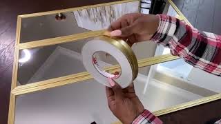 WALMART MIRRORS WITH TAPE ON THE BEDROOM HEADBOARD! MERRY CHRISTMAS 🎄