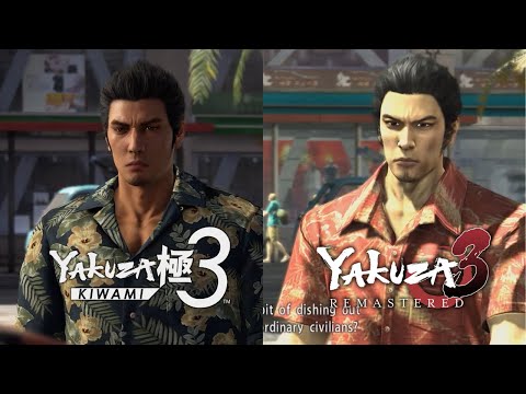 Yakuza Kiwami 3 - Cutscene and Gameplay Comparison
