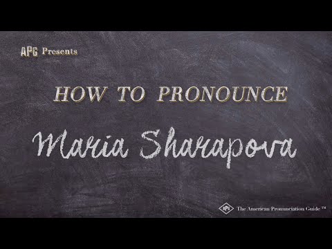 How to Pronounce Maria Sharapova (Real Life Examples!)
