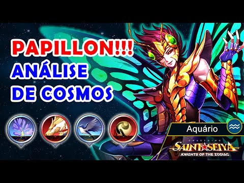 Análise de cosmo do MYU DE PAPILLON - Solar e Estrela #1 - Saint Seya Awakening