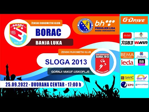 ŽRK Borac vs ŽRK Sloga 2013 BH Telekom premijer liga 7.kolo sezona 2022/23
