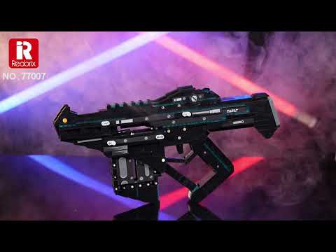 Reobrix 77007 Burst Maschine Gun - Halbautomatische Maschinenpistole Weapons Waffen Bricks Blocks