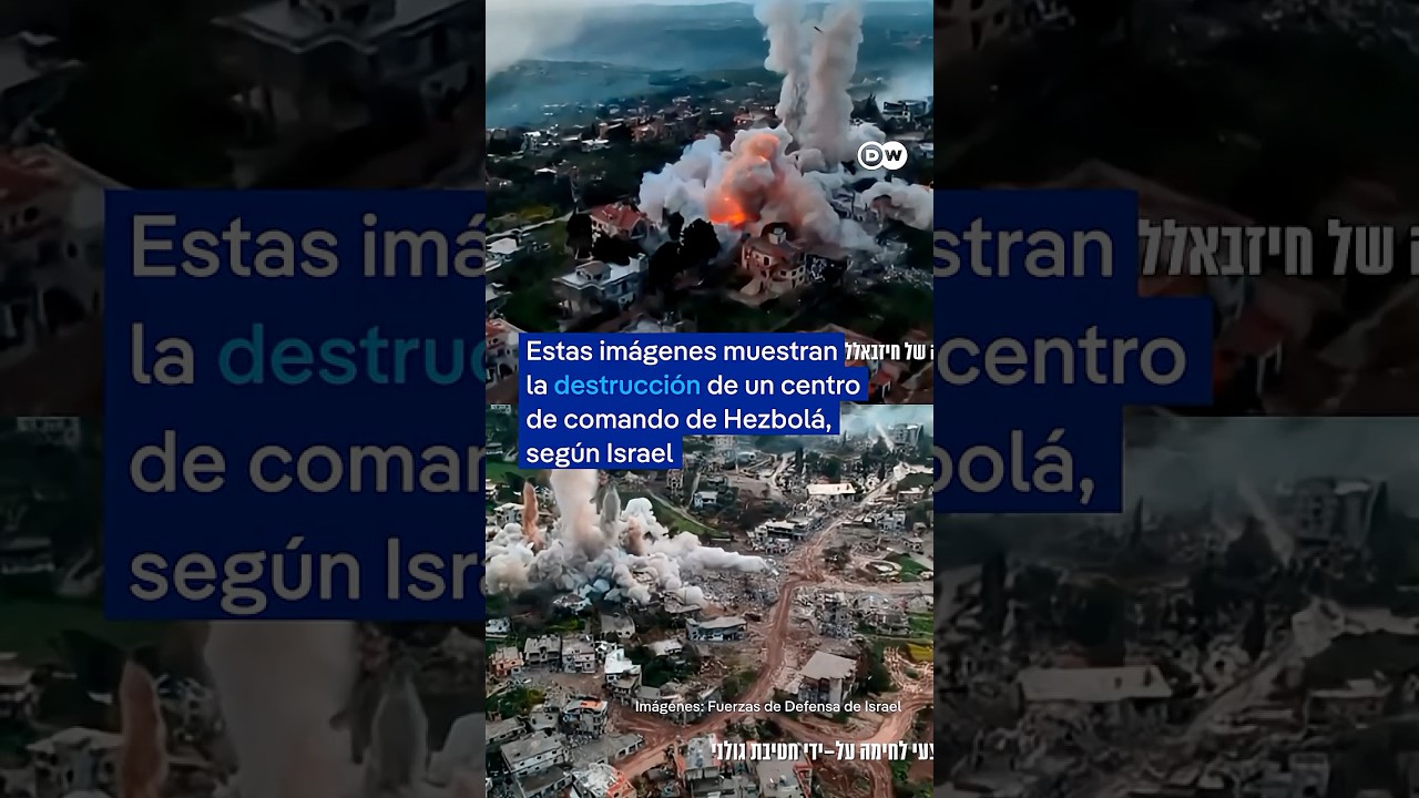 Ejército israelí afirma haber demolido centro de comando de la milicia islamista Hezbolá en Líbano