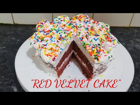 Red velvet cake step by step recipe by Kitchen with Aru