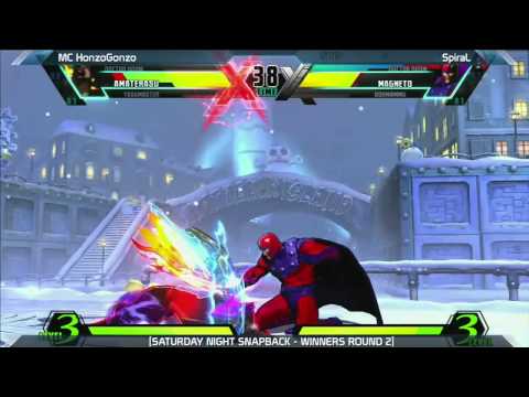 UMVC3: MC Honzo Gonzo vs SpiraL - Saturday Night Snapback 6.2