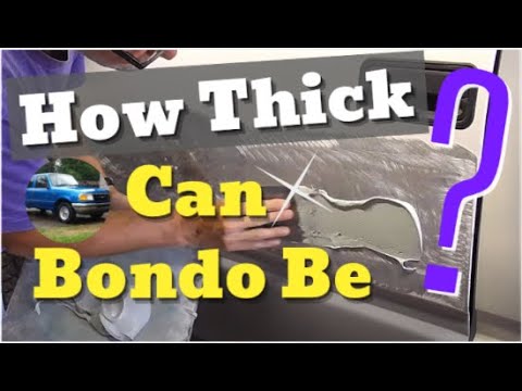 YouTube video about: How thick can bondo be?