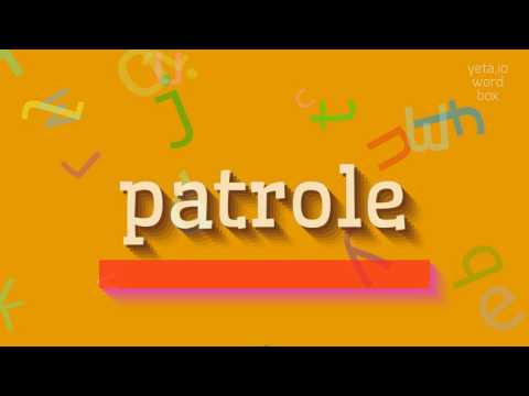 PATROLE - HOW TO PRONOUNCE IT? #patrole