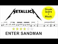 Metallica - Enter Sandman  [DRUM SCORE + MUSIC]