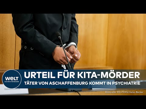 ASCHAFFENBURG: Urteil im Kita-Messerangriff - Täter kommt dauerhaft in Psychiatrie!