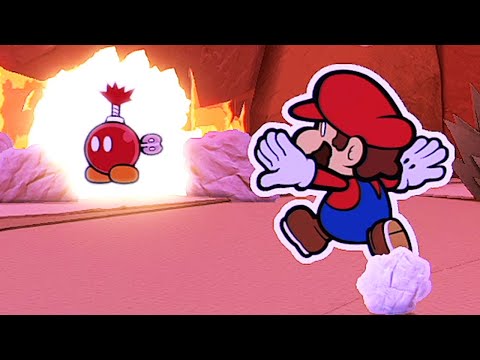 Paper Mario The Origami King Walkthrough Part 10 No Commentary Gameplay - BOBBY NOOO (Blooper Fight)