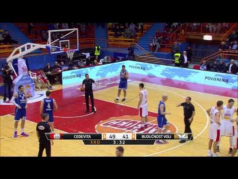 ABA Liga 2014/15, Round 25 match: Cedevita - Budućnost VOLI (15.3.2015)