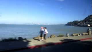 preview picture of video 'Golden Gate Transit 10 SB Bridgeway Sausalito California'