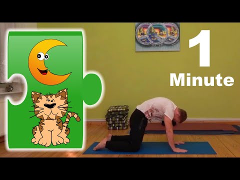 Katzen Mondgruss - Cat Moon Salutation mit Musik von Anna & Shem - New Moon - Chandra Namaskar