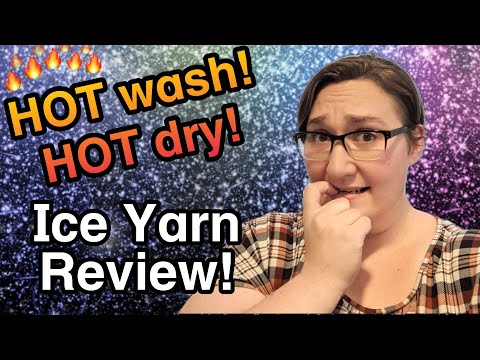 ICE YARN REVIEW! Yarn durability test | How did my Ice Yarn survive a hot wash and hot dry??