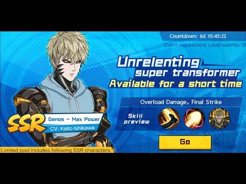 [🔴LIVE] 140++ BLACK TIKET GACHA GENOS SSR 🔥 ONE PUNCH MAN:The Strongest