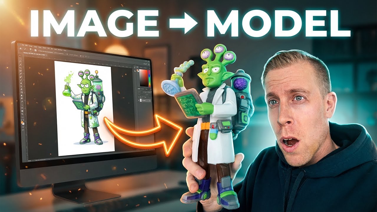 How to Turn an Image into a 3D Model using Hitem3D - Easy Tutorial!