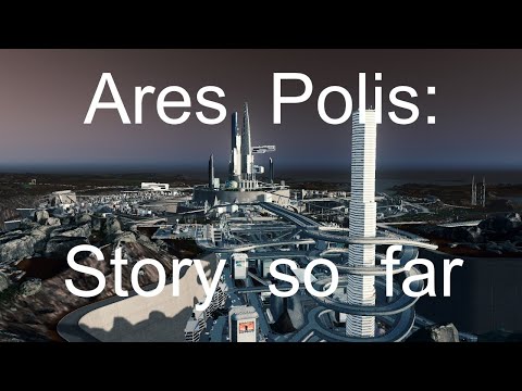 Ares Polis Colony, the story so far. #Citiesskylines #xbox #PCgaming #Playstation #futuristiccity