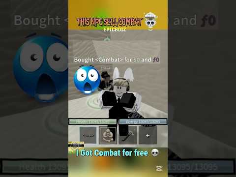 This NPC Sell COMBAT Fighting style 💀😲 #bloxfruits  How to get Combat🔥❤️ #bloxfruitshorts#bloxfruit
