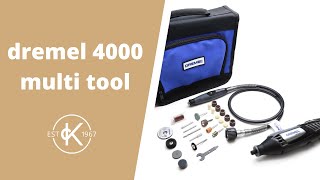 Dremel 4000 Multi Tool With Flexible Shaft - How To Assemble & Accessory Overview | Kernowcraft