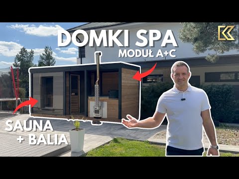 SAUNA ORAZ BALIA OGRODWA W JEDNYM MODULE ! DOMEK SPA A+C - KITRA