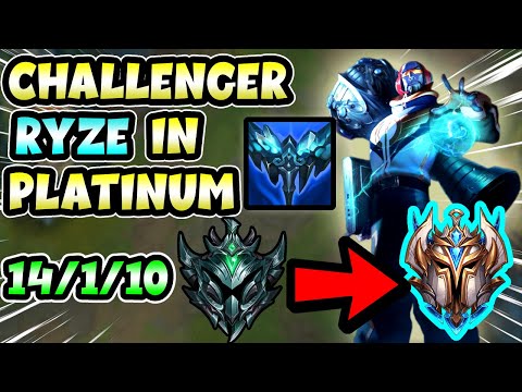 Challenger Ryze Main visits Platinum ELO & Shows YOU how to CARRY Games (Best Ryze NA) Patch 11.4