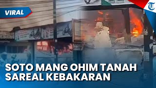 WARUNG SOTO MANG OHIM Tanah Sareal Bogor Kebakaran akibat Gas Bocor saat Menggoreng, Damkar Bergerak