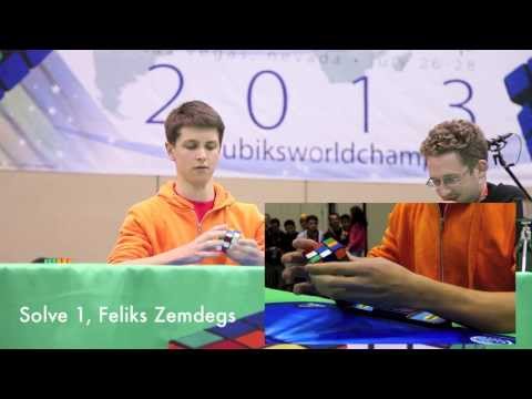 Mats Valk and Feliks Zemdegs: Top 2 Seeds, 3x3 Final Round, Rubik's Cube World Championship 2013