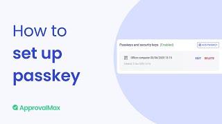 How to set up Passkey