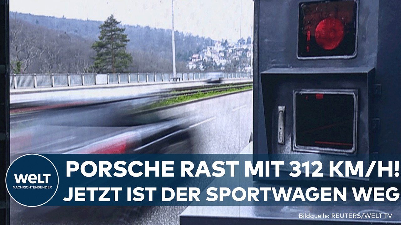 FRANKREICH: Porsche-Fahrer rast mit 312 km/h über Autobahn! – Polizei beschlagnahmt Sportwagen