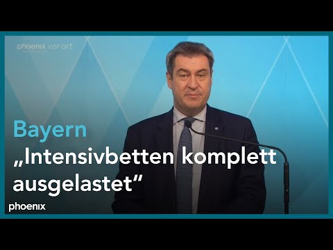 Pressekonferenz nach Kabinettssitzung zur aktuellen Corona-Lage mit Markus Söder (CSU)