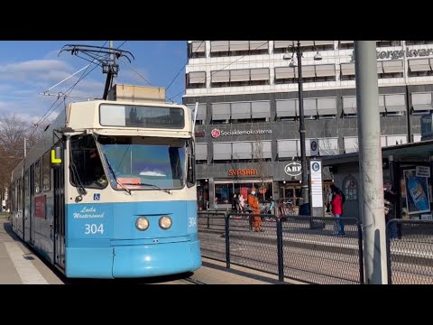 Sweden, Gothenburg, Tram Ride 6 From Järntorget To Korsvägen