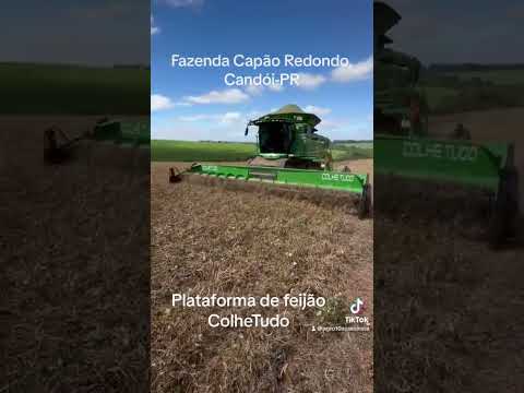 Fazenda Capão Redondo, Candói-PR. Plataforma de feijão ColheTudo da WB Agro.