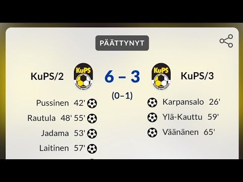 KuPS B2 - KuPS B3 6-3 (25.8.2023)