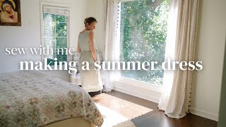 Sewing a summer linen house dress + fixing my sewing mistakes | Demeter Dress Pattern