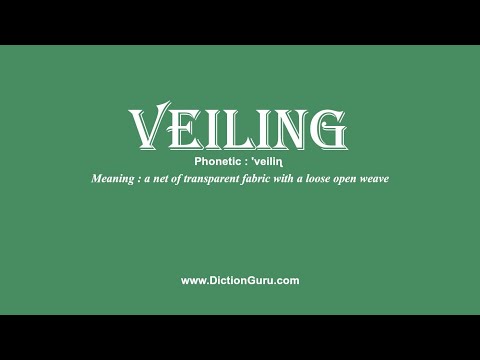 How to Pronounce veiling with Meaning, Phonetic, Synonyms and Sentence Examples