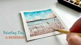 Painting a Tiny Serene Lake | A Healing Watercolor Moment Together