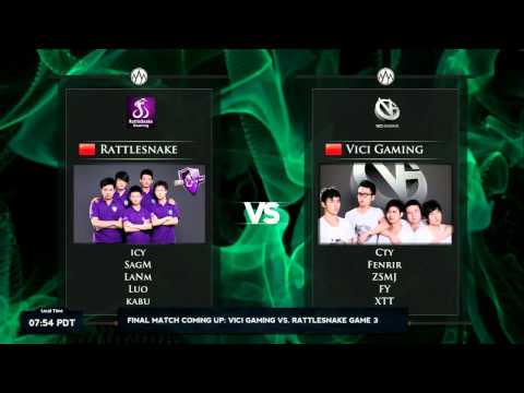 LIVE TI3 East Qualifier Playoffs - Rattlesnake vs Rising Stars THEN Vici Gaming vs Winner