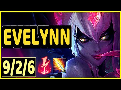 EVELYNN VS KINDRED - 9/2/6 KDA JUNGLE GAMEPLAY DIAMOND IV