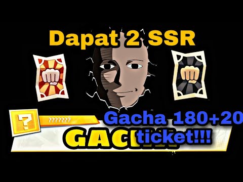 Gacha 180 tiket elite + 20 tiket epic di banner Rate up Tatsumaki.Dapat 2 SSR!!!!!!!!
