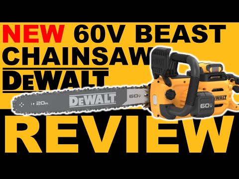 NEW DeWalt 60V Chainsaw DCCS677 Review and Performance Test