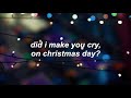 did i make you cry on christmas day? (well you deserved it!) // peach pit (cover)
