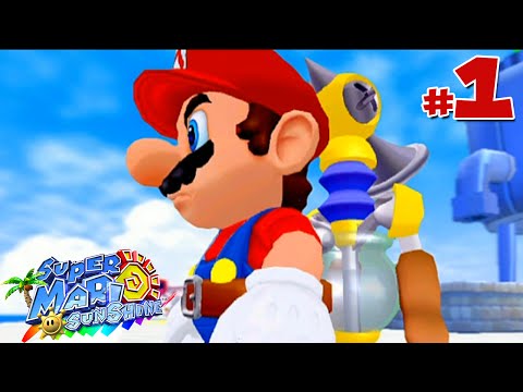 Super Mario Sunshine - Gameplay Walkthrough - Part 1 - Disaster in Isle Delfino