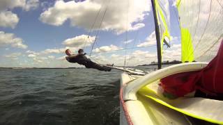 preview picture of video '49er sailing may 2012 weekend grafham'