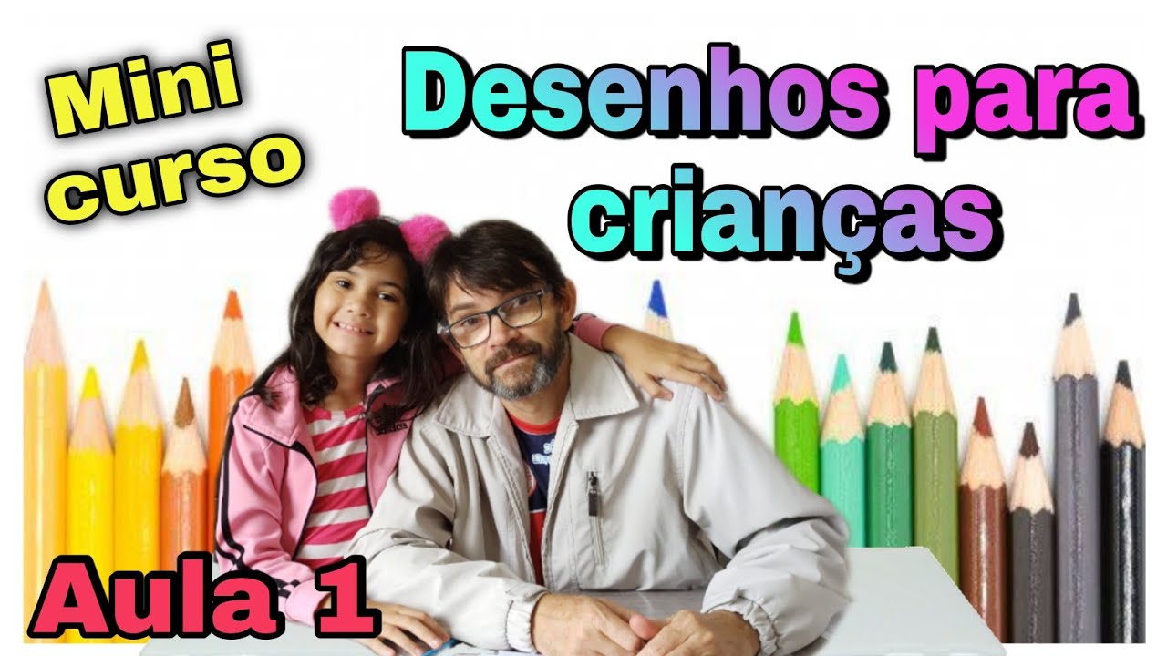 Aula 1 - Mini curso DESENHOS PARA CRIANÇAS #clubinhodaluiza #desenhos #curso