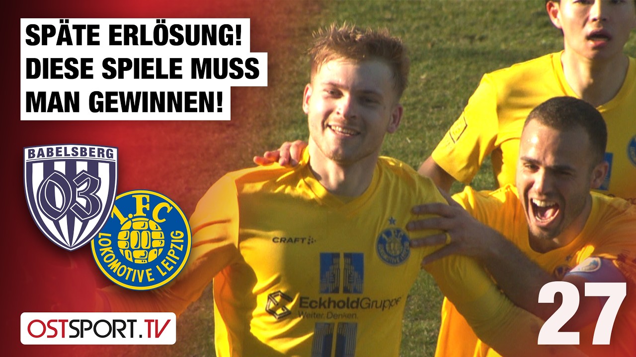 SV Babelsberg 03 vs 1.  Lokomotive Leipzig Highlights